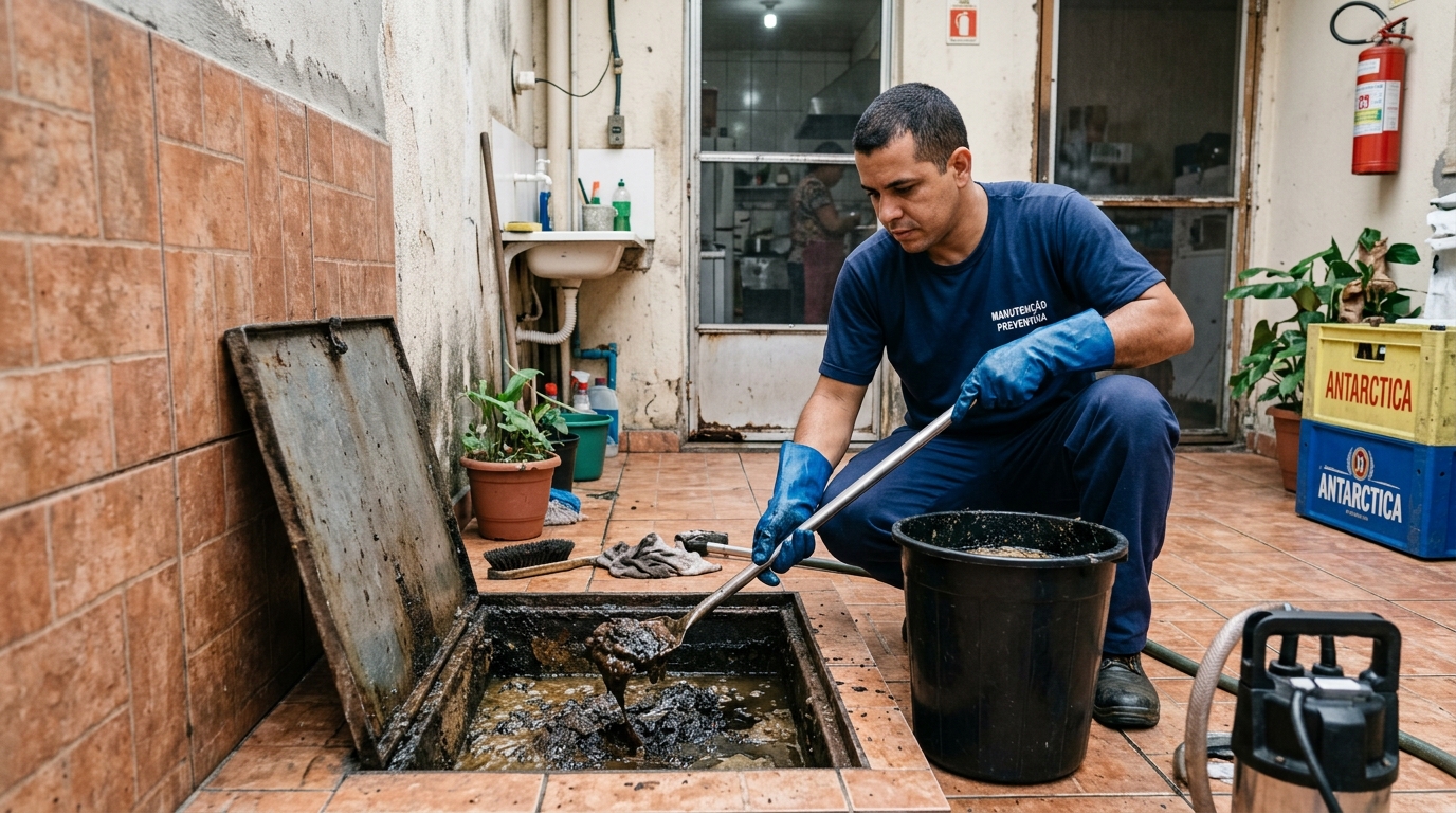 Limpeza de Caixa de Gordura em Americana-SP